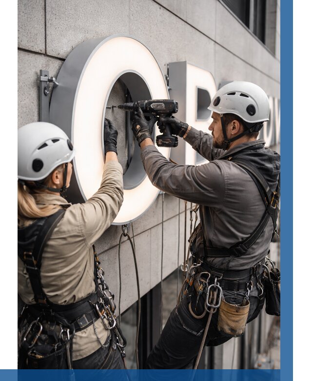 Монтаж световых букв в Сыктывкаре от 3093 р. под ключ ВЫСОТНИК-Скт