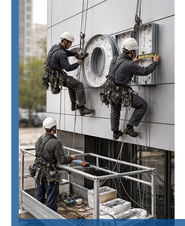 Профессиональный монтаж световых букв в Сыктывкаре под ключ