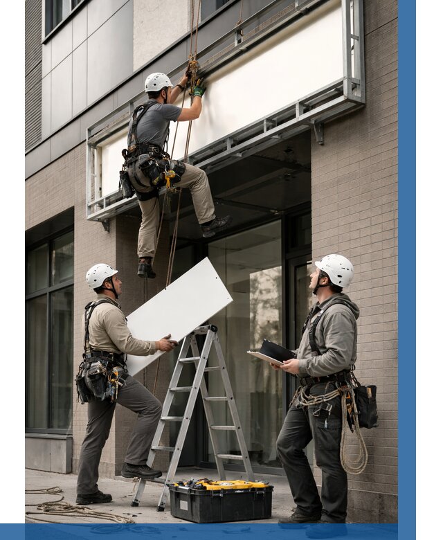 Монтаж светового короба в Сыктывкаре от 6702 р. | ВЫСОТНИК-Скт