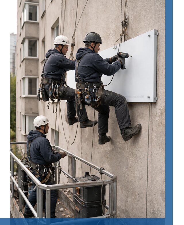 Монтаж табличек и указателей в Сыктывкаре от 3609 р. | ВЫСОТНИК-Скт