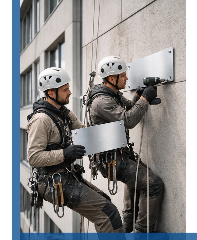 Монтаж табличек и указателей в Сыктывкаре для зданий и сооружений