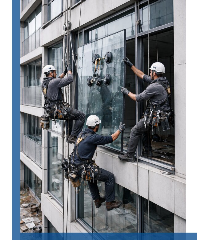 Фасадное остекление и монтаж витражей зданий в Сыктывкаре под ключ