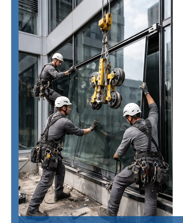 Структурное остекление фасадов в Сыктывкаре монтаж и обслуживание