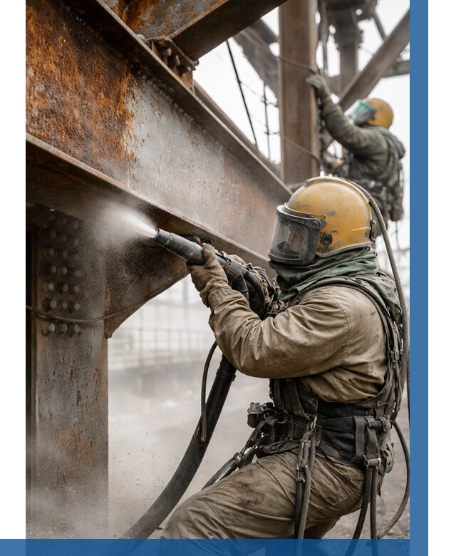 Пескоструйная очистка металлоконструкций в Сыктывкаре по 619 р. ВЫСОТНИК-Скт