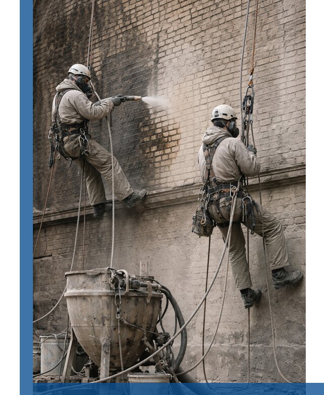 Пескоструйная очистка фасадов в Сыктывкаре профессионально