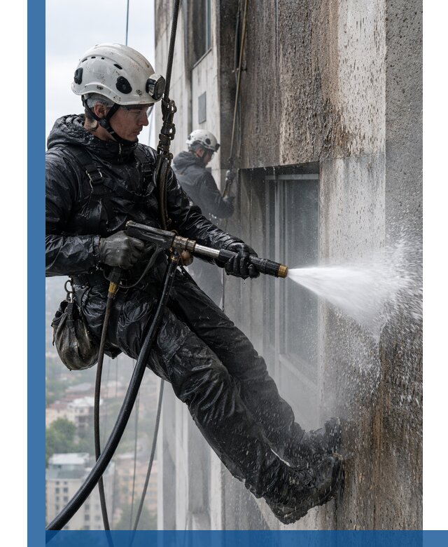 Гидроструйная очистка фасадов и конструкций в Сыктывкаре