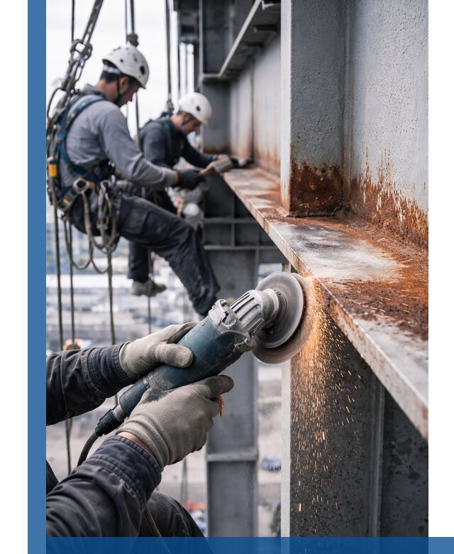 Зачистка металла от ржавчины и подготовка поверхностей в Сыктывкаре