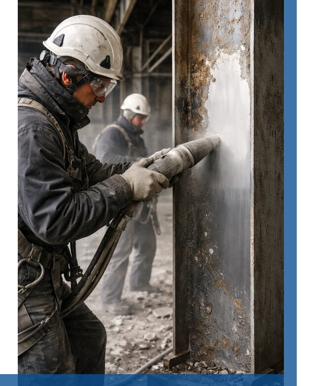 Удаление старой краски с металла в Сыктывкаре от 464 р. | ВЫСОТНИК-Скт