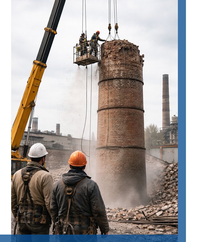 Демонтаж дымовой трубы в Сыктывкаре от 92799 р. | ВЫСОТНИК-Скт, смета