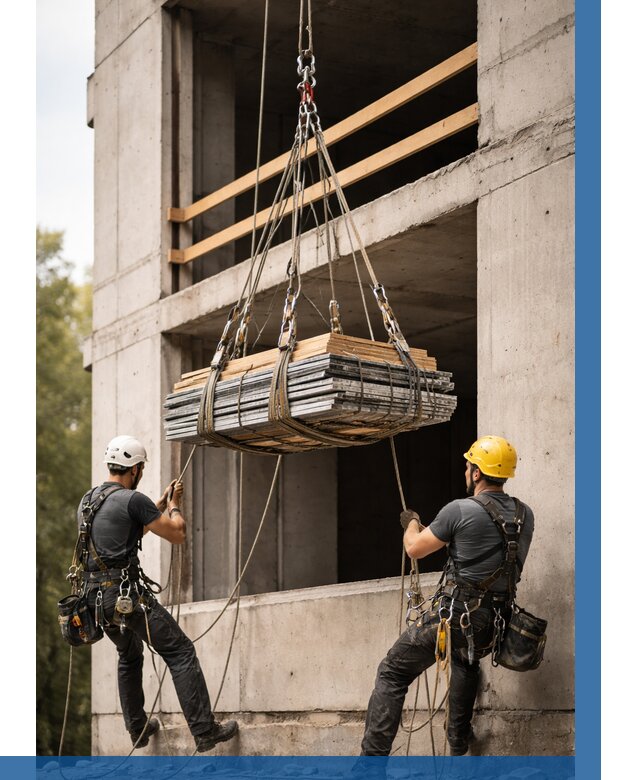 Подъем материала на этаж веревками в Сыктывкаре от 1547 р. | ВЫСОТНИК-Скт