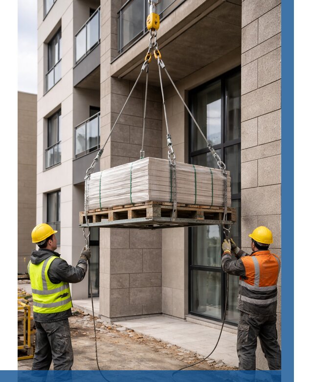 Подъем керамогранита на этаж в Сыктывкаре от 3609 р. | ВЫСОТНИК-Скт