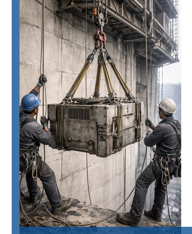 Такелажные работы на высоте, подъем и монтаж грузов в Сыктывкаре