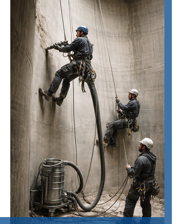 Зачистка силосов в Сыктывкаре от 4640 р. Договор и смета ВЫСОТНИК-Скт