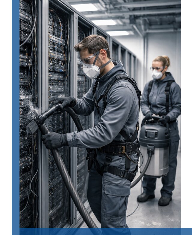 Обеспыливание серверной комнаты в Сыктывкаре, профессиональная очистка