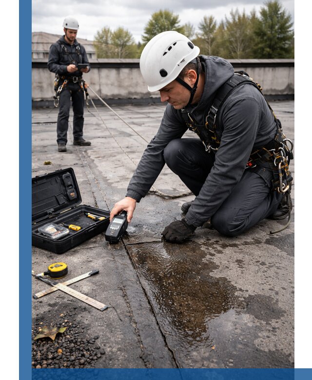 Обследование кровли на протечки и выявление дефектов в Сыктывкаре