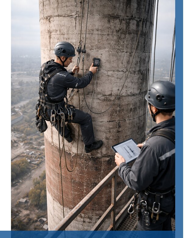 Обследование дымовой трубы в Сыктывкаре от 8249 р. | ВЫСОТНИК-Скт