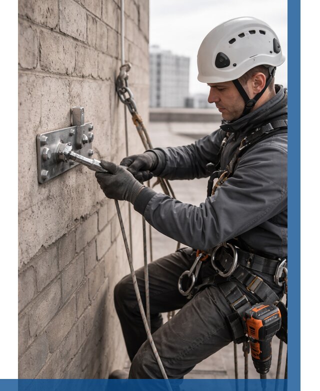 Установка анкерных точек в Сыктывкаре от 3609 р. | ВЫСОТНИК-Скт