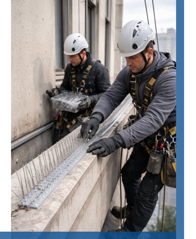 Установка шипов от птиц в Сыктывкаре от 876 р. | ВЫСОТНИК-Скт